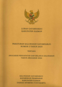 APBKal Gayamharjo Tahun Anggaran 2026