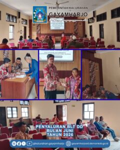 Penyaluran BLT Dana Desa (DD) Bulan Juni Tahun 2026